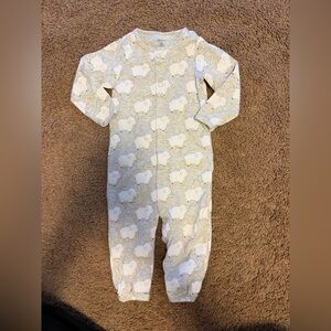 Carter's Cream Sheep Pattern Footie